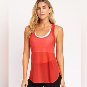 NWOT Size 6 Lululemon 105 Singlet Red Sheer Tank Top